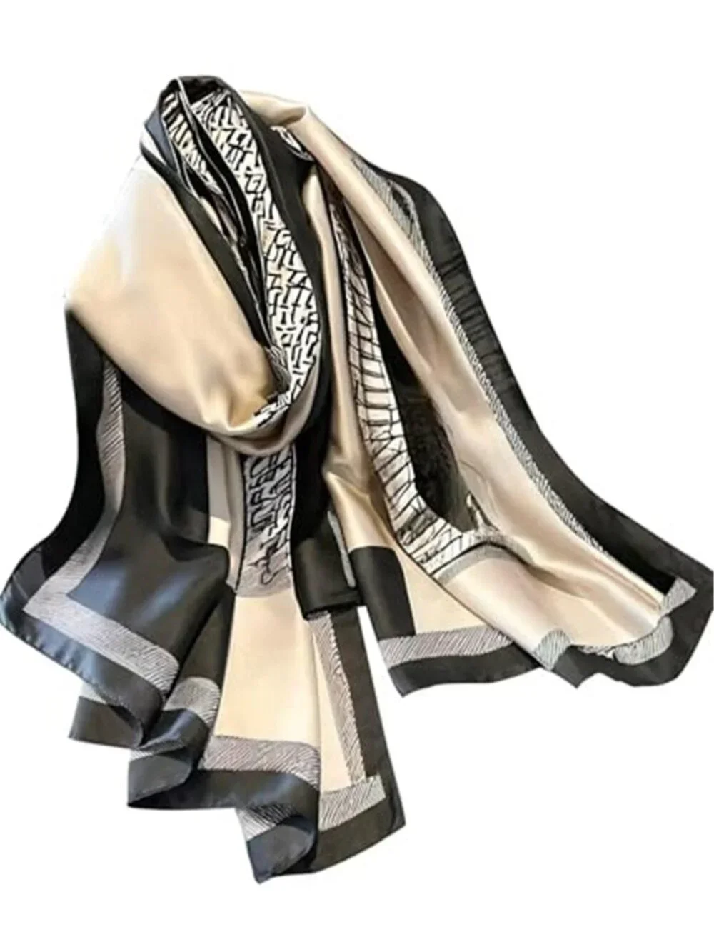 Women's Large Mulberry Silk Scarf Long Satin Scarf